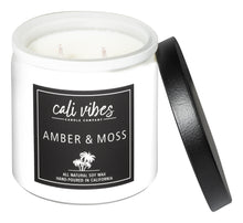 Load image into Gallery viewer, Amber + Moss - 13oz Natural Soy Wax Candle