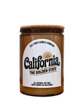 Load image into Gallery viewer, California The Golden State - 12oz Amber Jar with Bamboo Lid