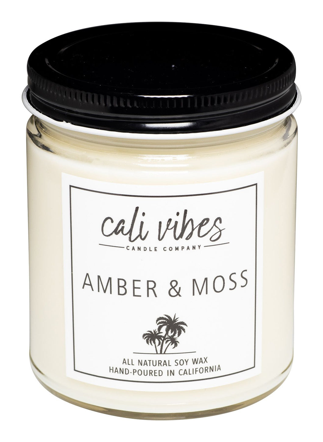 Amber + Moss - Natural Soy Wax Candle